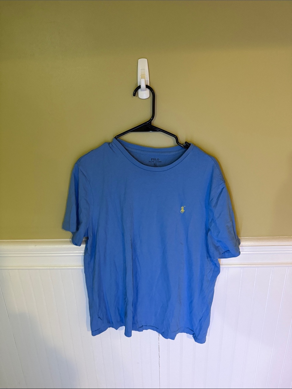 Men's Size XL Polo by Ralph Lauren Light Blue Short Sleeve Crewneck Tee